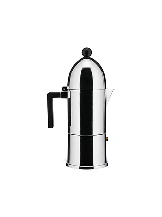 ALESSI | Espressomaschine LA CUPOLA 6 Tassen Alu /Ind. Schwarz | 
